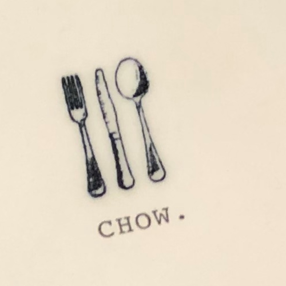 Rae Dunn Icon CHOW Dinner Plate NEW - Picture 3 of 3
